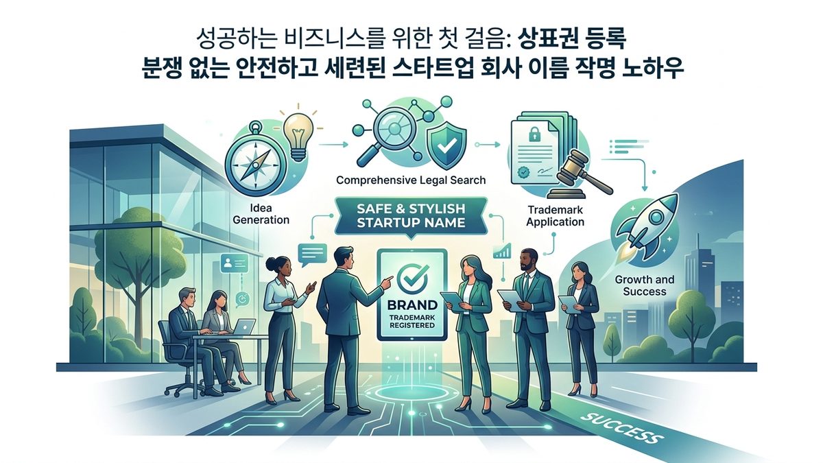 성공하는 비즈니스를 위한 첫 걸음: 상표권 등록 분쟁 없는 안전하고 세련된 스타트업 회사 이름 작명 노하우